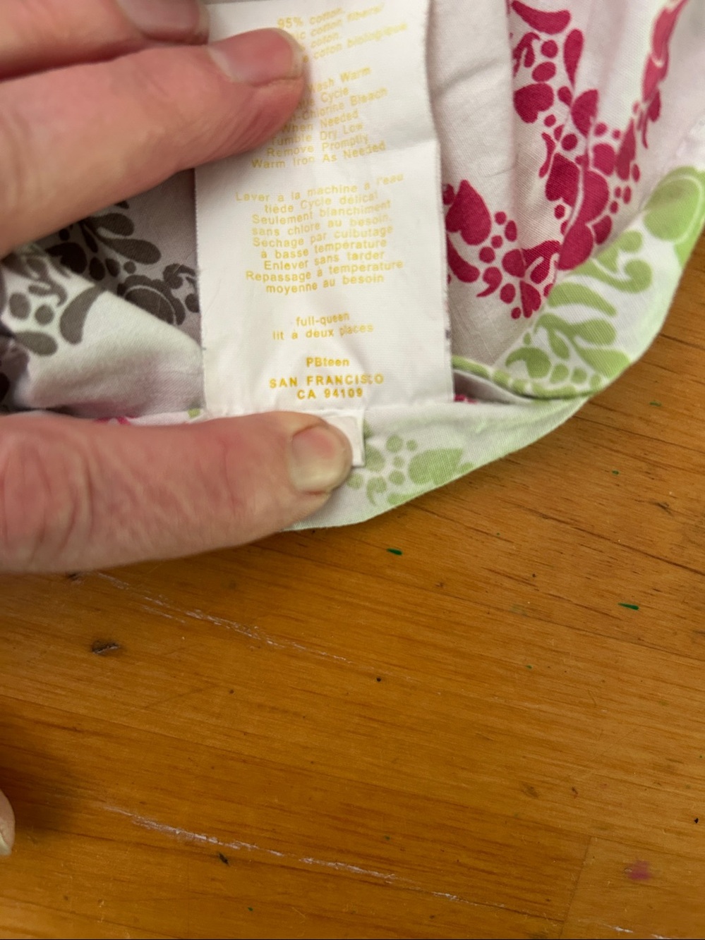Pottery Barn Teen Duvet Cover White with Multicolor Peace Sign Print - Picture 3 of 5